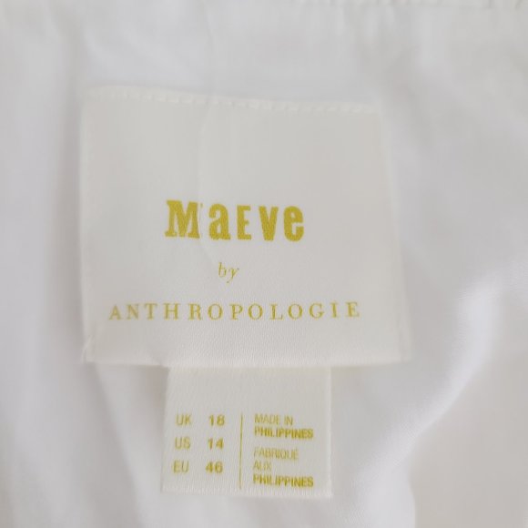 Maeve Button-Front Eyelet Lined Midi Skirt NEW - Picture 8 of 10